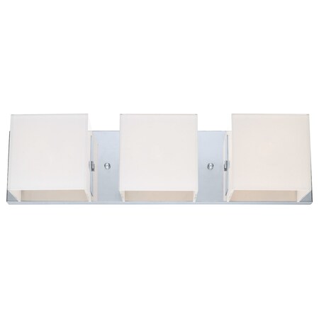 Eglo Chrome Alea 1 Three Light Bathroom Vanity Light with Coated Opal Glass 200217A